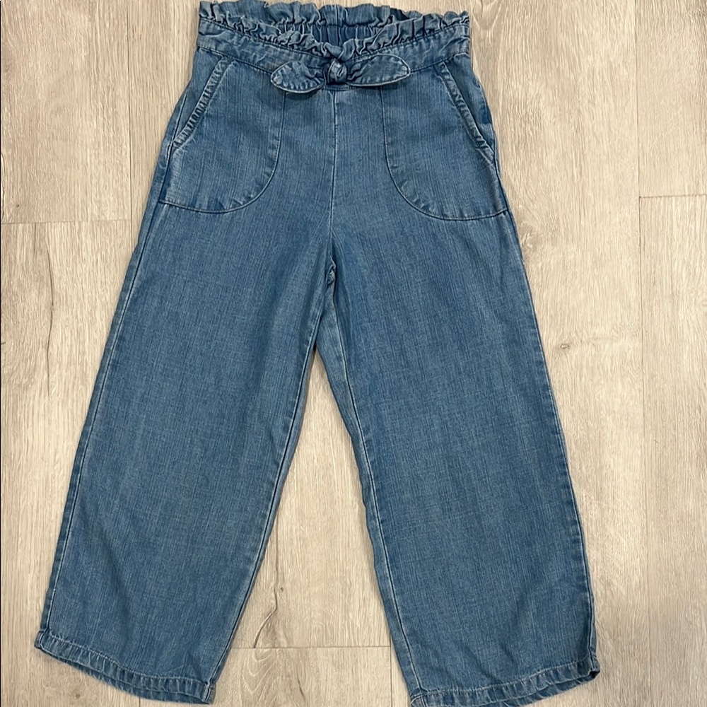 Kids chambray paper bag Pants